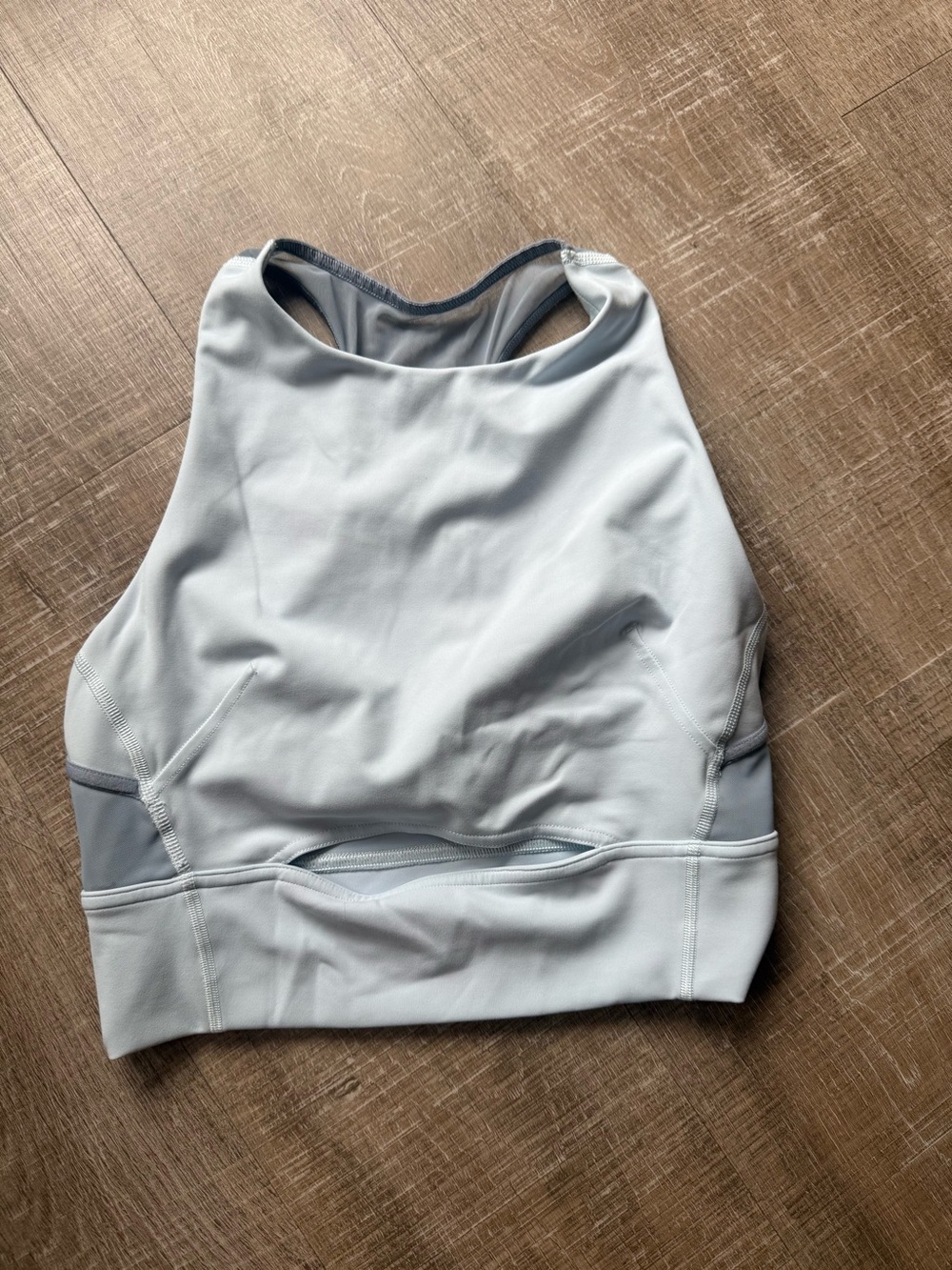lululemon athletica Light Blue Wunder Under Crop Tank
